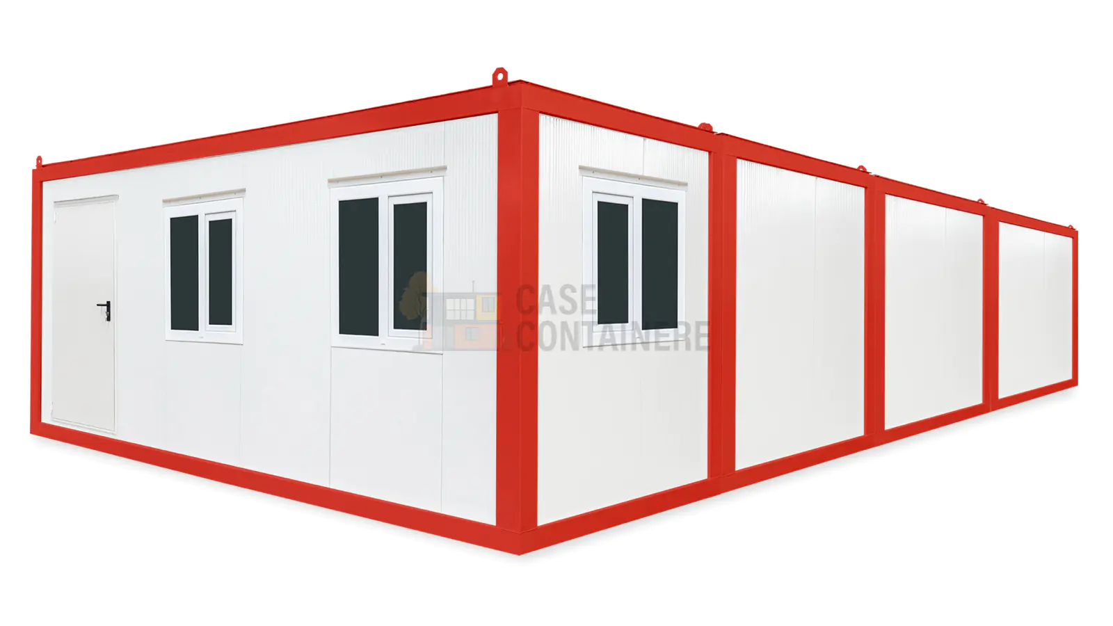 Container Modular 6x9.6m rosu
